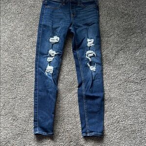 Distressed Blue girls Jeans